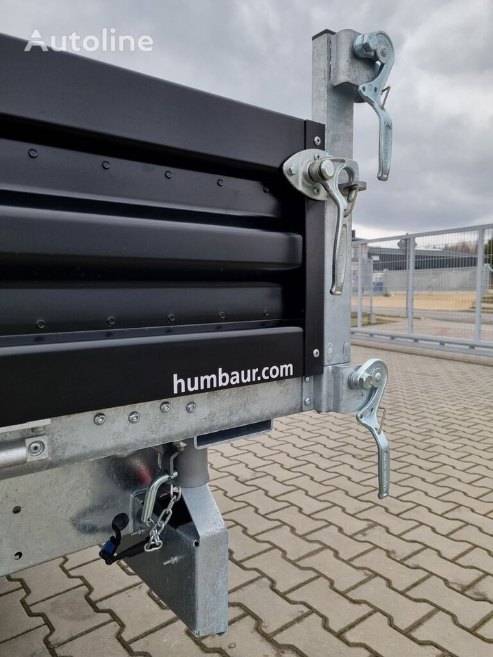 New Tipper trailer Humbaur HTK 3500.37 dumping trailer tipper black paint steel sides 3.5T: picture 11