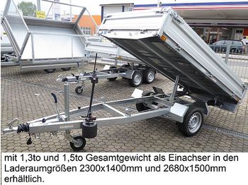 New Tipper trailer Humbaur - HUK132314 Rückwärtskipper Elektropumpe: picture 1