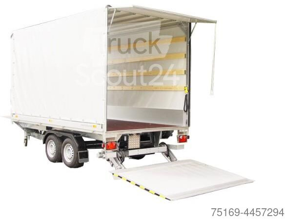 New Closed box trailer Humbaur Hebebühnenanhänger HK 35 45 22 V Deichsel, 3,5 to. 4180 x 2135 x 2085 mm: picture 2