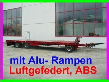 Renders 3 Achs Plato  Tieflader  Anhänger, mit Rampen, Luftgefedert - Low loader trailer