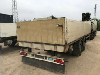 Dropside/ Flatbed trailer M & V Tandem Baustoff  Liftachse/Scheibenbremse: picture 1