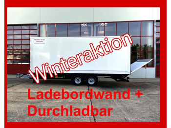 New Closed box trailer Möslein  Tandem Koffer, Ladebordwand 1,5 t + Durchladbar: picture 1