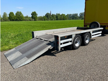 Dropside/ Flatbed trailer Trias machine transporter 2 asser zeer nette kar met 9330kg laadvermogen 2011: picture 1