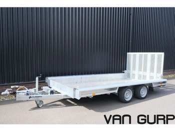 New Dropside/ Flatbed trailer Vlemmix Machinetransporter 3500KG 400*180 2X AS 18: picture 1