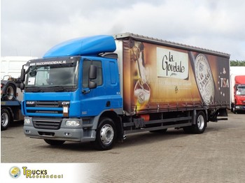 Curtainsider truck DAF CF 75.310 + Euro 5 + manual + ADR + Dhollandia lift: picture 1