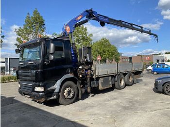 Dropside/ Flatbed truck, Crane truck DAF CF 85.410 6X2 EURO 5 + PM 24 CRANE + REMOTE CONT: picture 1