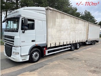 Box truck DAF XF 105.460 110m³ - 6x2 - JUMBO LKW + 2-ACHSEN ANHANGER - DURCHLADER - TUV 01/2022 - AS-TRONIC: picture 1