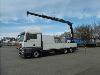 Dropside/ Flatbed truck, Crane truck MAN 26.400 TGX Kran Funk-FB Lift-Lenkachse Euro 6: picture 1