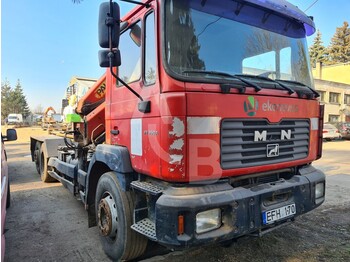 Hook lift truck, Crane truck MAN FE360A: picture 1
