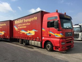 Curtainsider truck MAN TGA 26.430 6x2 Plane, LBW ,E4,inkl Anhänger: picture 1