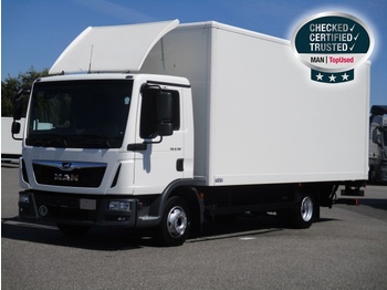 Box truck MAN TGL 8.190 4X2 BL, Euro 6, Koffer LBW, AHK, Klima: picture 1