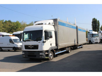 Curtainsider truck MAN TGL 8.220 4X2 BL  EURO 5EEV+TRAILER PM 50V 2011: picture 1