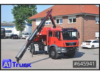 Tipper, Crane truck MAN TGM 18.340, 4x4 Doka Kipper Kran 7 Sitze,: picture 1