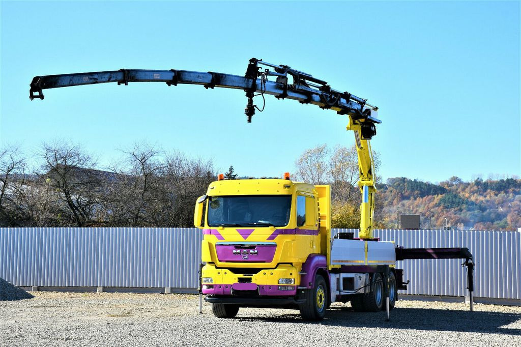 Crane truck MAN TGS 28.440 Pritsche 5,60* HMF 3000 K5 + FUNK !: picture 2