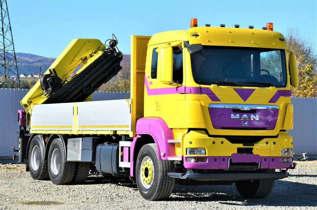 Crane truck MAN TGS 28.440 Pritsche 5,60* HMF 3000 K5 + FUNK !: picture 3