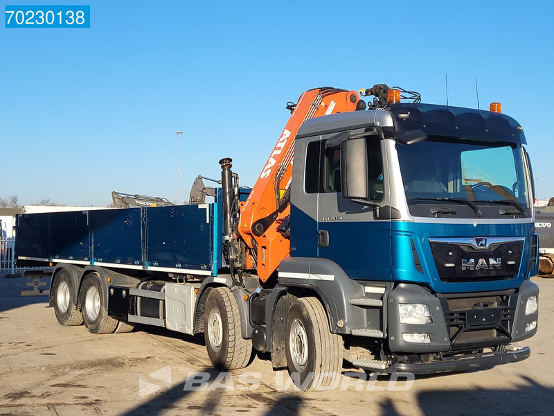 Dropside/ Flatbed truck, Crane truck MAN TGS 35.420 8X4 Altas 332.3E-A4 Kran Crane Retarder Euro 6: picture 12