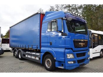 Curtainsider truck MAN TGX 26.400 BL/XLX 6x2 Retarder,LBW-Palfinger,E5: picture 1