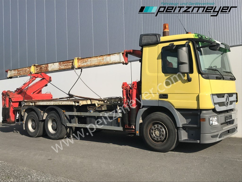 Skip loader truck MERCEDES-BENZ Actros 2641 BB blattgefedert Aufbau: Seitenlader: picture 2