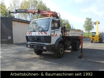 Tipper, Crane truck Mercedes-Benz 1717 AK Kipper Allrad mit Kran: picture 3