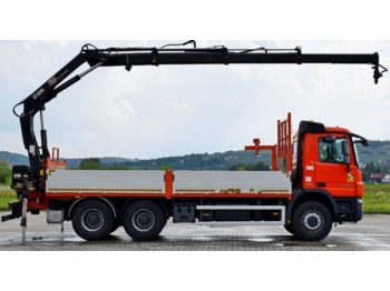 Dropside/ Flatbed truck, Crane truck Mercedes-Benz ACTROS 2636: picture 5