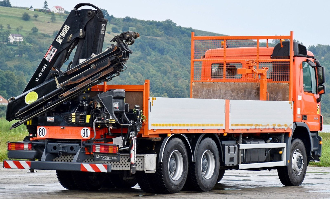 Dropside/ Flatbed truck, Crane truck Mercedes-Benz ACTROS 2636: picture 6