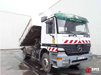 Tipper, Crane truck Mercedes-Benz Actros 2031 lames-steel: picture 1