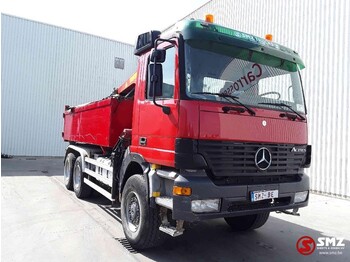 Tipper, Crane truck Mercedes-Benz Actros 3331 Palfinger Pk12500 6x6: picture 1
