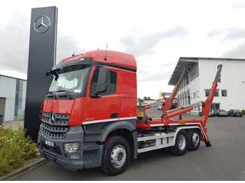 Skip loader truck Mercedes-Benz Arocs 2545L 6x2 Hyvalift NG2018TAXL Retarder ADR: picture 1