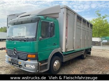Livestock truck Mercedes-Benz Atego 1228 L KABA Doppelstock Vollalu: picture 1