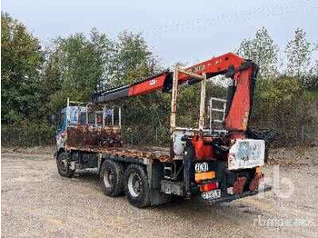 Dropside/ Flatbed truck, Crane truck RENAULT KERAX 340 2001 Palfinger PK17000 6200 kg ...: picture 2