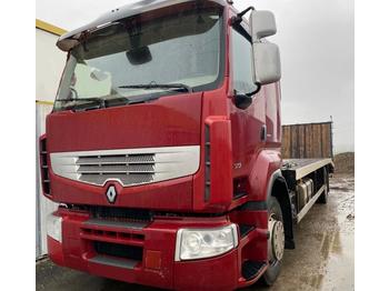 Dropside/ Flatbed truck for transportation of heavy machinery Renault PREMIUM 370 DXI: picture 1