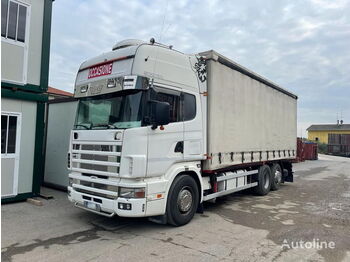 Curtainsider truck SCANIA 144: picture 1