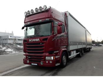 Curtainsider truck SCANIA R450: picture 1