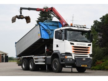 Tipper, Crane truck Scania G450 Z-kraan/Kipper!!200dkm!!EURO6!!2015!!TOP!!: picture 1