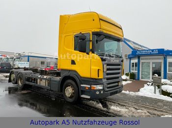 Container transporter/ Swap body truck Scania R420 6x2 Wechselfahrgestell Liftachse  Euro V: picture 1