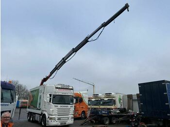 Box truck, Crane truck Scania R620-V8 6X4 MANUAL EURO 5 + PALFINGER PK20002 ME: picture 1