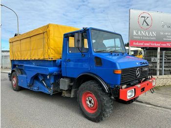 Container transporter/ Swap body truck Unimog 427 RuthmannNiederflurhubwagen SeilwindeMIETKAUF: picture 1