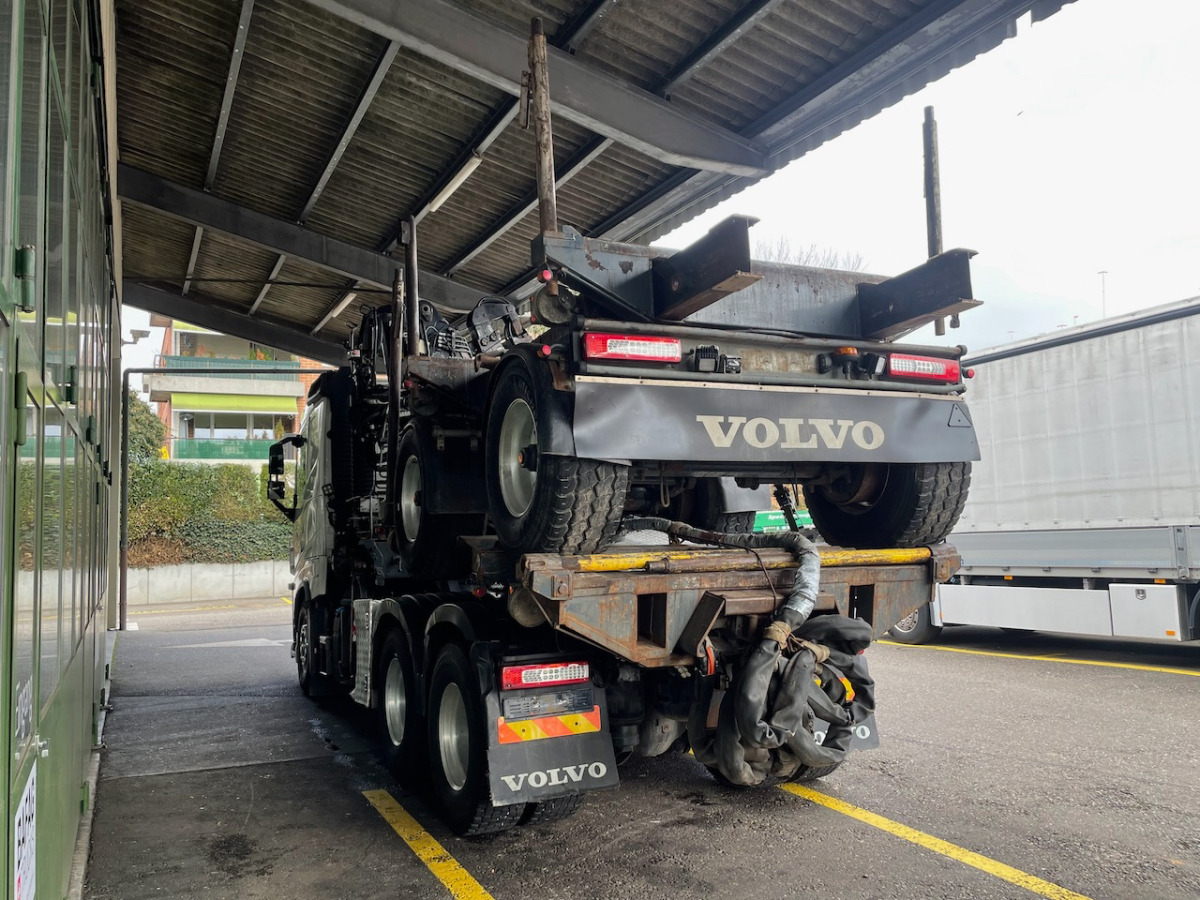 Timber truck, Crane truck VOLVO FH-500 6x4T mit Anhänger: picture 14