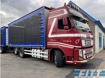 Curtainsider truck Volvo FH 460 2012 FH 460 6X2 pluimvee: picture 1