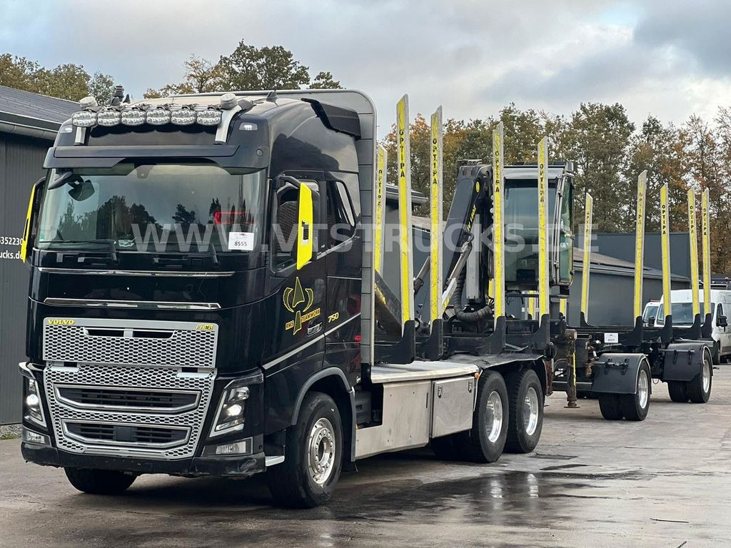 Timber truck Volvo FH 750 Euro 6 6x4 Holztransporter + TAJFUN L150Z: picture 17