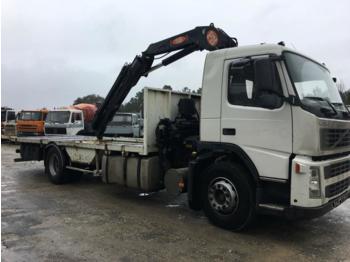 Dropside/ Flatbed truck Volvo FM12 380 Platform with pit for tractors: picture 1