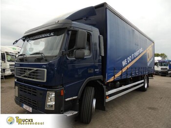 Curtainsider truck Volvo FM 7.300 + Euro 5 + Dhollandia Lift: picture 1