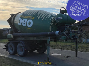 Concrete mixer semi-trailer