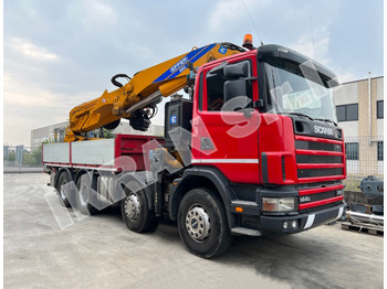 Dropside/ Flatbed truck, Crane truck Effer 950-8S: picture 1