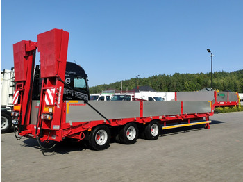 Low loader semi-trailer Bodex JANMIL Burtówka Laweta Niskopodłogowa Podczołgówka 3-Osie: picture 4