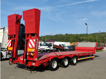 Low loader semi-trailer Bodex JANMIL Burtówka Laweta Niskopodłogowa Podczołgówka 3-Osie: picture 3