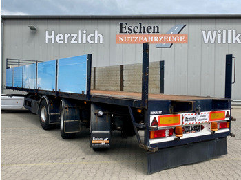 Dropside/ Flatbed semi-trailer KWB / Bree Rollkranauflieger: picture 3