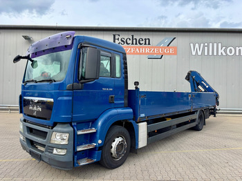 Dropside/ Flatbed truck, Crane truck MAN TGS 18.360 4x2 LL / MKG HLK 111 Kran: picture 2