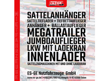 Dropside/ Flatbed semi-trailer ES-GE 3-Achs-Ballastauflieger: picture 5