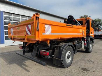 Tipper, Crane truck MAN TGM 13.250 4x4 Kipper Kran HIAB Winterd.: picture 4
